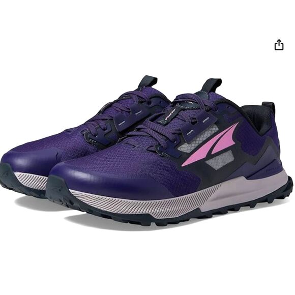 ALTRA Women's Lone Peak 7 Dark Purple Trail Running Shoe Size 8.5 Like New - Picture 2 of 15
